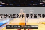 李宁沙袋怎么样,李宁鲨气来袭