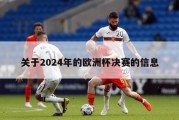 关于2024年的欧洲杯决赛的信息