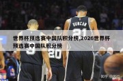 世界杯预选赛中国队积分榜,2026世界杯预选赛中国队积分榜