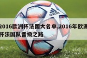 2016欧洲杯法国大名单,2016年欧洲杯法国队晋级之路