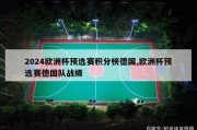 2024欧洲杯预选赛积分榜德国,欧洲杯预选赛德国队战绩